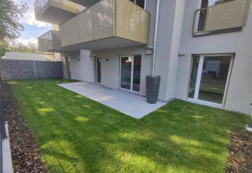 Perfekt geschnittene 3-Zimmer-Neubauwohnung mit Terrasse und Garten