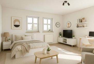 Renovierte 1-Zimmer-Wohnung möbliert, warm inkl. Strom & Internet