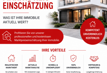 Kostenlose Marktpreiseinschätzung - Immobilien aller Art