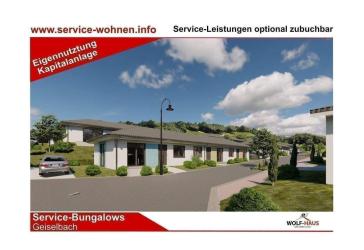 Service-Bungalows Geiselbach - Seniorenbungalow barrierefrei, incl Grundstück, Garage