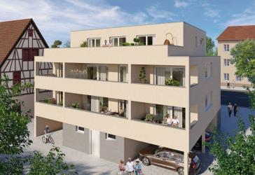 Dachgeschosswohnung mit großzügiger Dachterrasse - ideal für Singles oder Paare