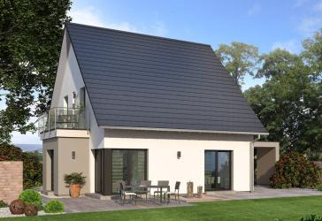 Modernes Einfamilienhaus in Hohen Neuendorf mit klarer Architektur und zeitloser, eleganter Gestaltung.