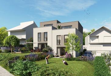 Pforzheim - Nägelishälden * Anspruchsvoll und hochwertig * inkl. PV-Anlage * Attraktive Flachdach-Doppelhaushälften mit Dachterrasse