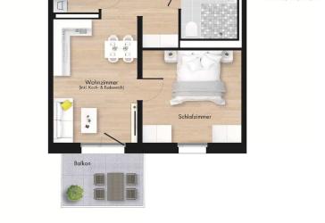 Neubau von 76 Wohnungen für Betreutes Wohnen im KfW EH40 QNG Plus Standard
