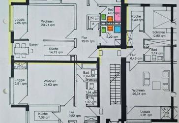 Attraktive Großzügige 4-Zimmer Eigentumswohnung in Osnabrück-Westerberg mit Loggia, Keller und Tiefgaragenstellplatz