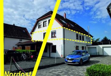 Großzügige Obergeschosswohnung mit Kaminofen, Balkon, Gartenmitbenutzung und Garage in ruhiger Wohnlage von Soest