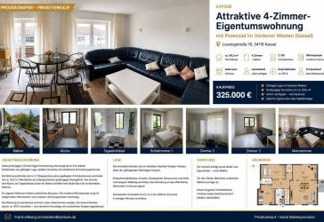 Großzügige 4-Zimmer-Eigentumswohnung | 101,5 m² | Wärmepumpe | Vorderer Westen | provisionsfrei