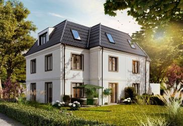 Neubau: Elegante Doppelhaus-Villa in seltener Stadt-Lage
