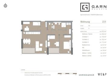 4-Zimmer-Neubauwohnung mit ca. 94 m², Südausrichtung und Bergblick über Kolbermoor