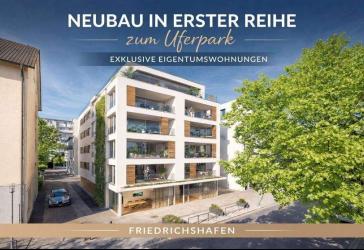 Exklusives 1,5-Zimmer-Appartement in der ersten Reihe zum Uferpark im Bellevue Carré 49 !