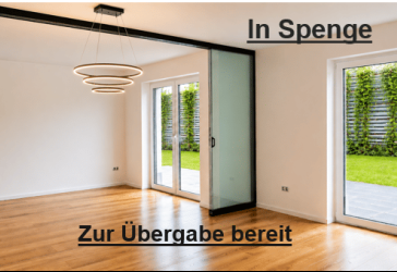 Spenge: 29m² TERRASSE plus privater Gartenbereich. Übergabe schnell möglich.