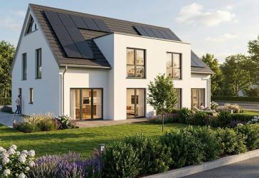 Letzter Bauabschnitt im Wacholderweg I Modernes Doppelhaus 'Esprit' in beliebter Lage