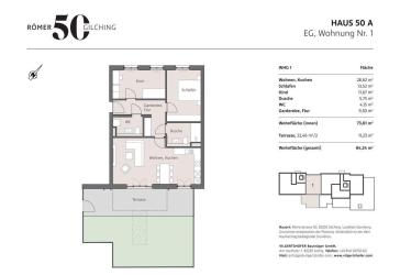 3-Zimmer Neubau-Wohnglück im EG mit Südost-Ausrichtung und Gartenanteil