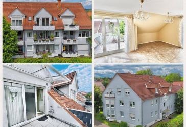 Behagliche, sonnige Dachgeschoss-Wohnung mit zwei Balkonen in gesuchter Lage von Oberkaufungen!