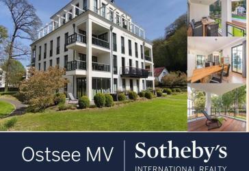 Parkvillen: Exklusive 3 Zimmer Villenwohnung mit 2 Balkonen