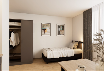 Studentenapartment mit Balkon