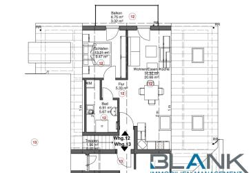 Perfekte 2 Zimmer Wohnung mit Balkon - Erstbezug