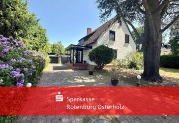 Freistehendes Einfamilienhaus auf traumhaftem Grundstück in Worpswede