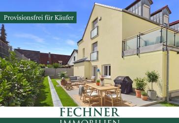 Neuwertige 4-ZKB-Erdgeschoss-Wohnung mit XXL-Terrasse, Einbauküche und Tiefgaragen-Stellplatz!