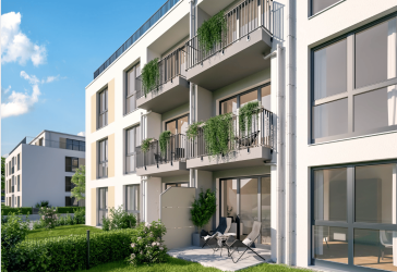 Moderne und umzugsbereit 4-Zimmer-Neubauwohnung mit großer Loggia in Herzogenaurach