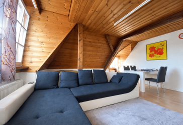 Maisonettewohnung im Zentrum von Wehr - überdachter Balkon mit schönem Ausblick