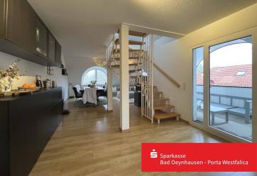Exklusive Wohnlage an der Weser - vermietete Maisonettewohnung in Minden