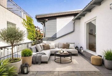SCHWIND IMMOBILIEN - Maisonette-Wohnung mit Dachterrasse im Herzen Bessungens