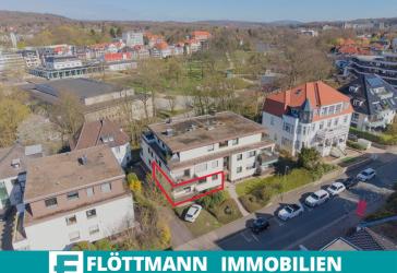 Wohnen am Kurpark - Hochparterrewohnung mit Balkon in Bad Salzuflen!
