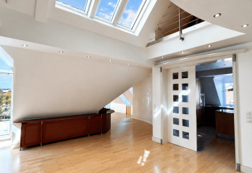 Penthouse mit Dachterrasse über den Dächern der Schweinfurter Altstadt