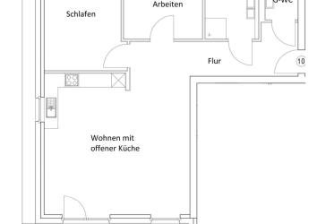 'Kleines Penthouse' mit KfW40 in ruhige Sackgassenlage