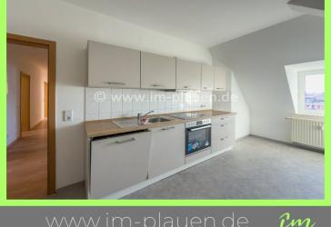 Einbauküche - Tageslichtbad - Weitblick - Laminat | 4-Zimmer-Wohnung Plauen Hofer Vorstadt