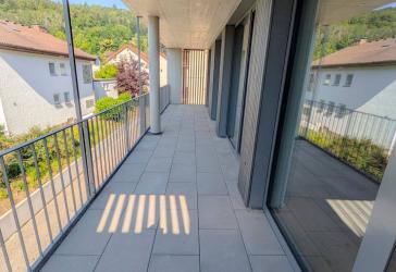 Erstbezug: Top moderne 4-Zimmer-Wohnung, Stellplatz, XXL Balkon und EBK