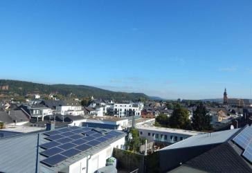 Blick über die Stadt- Altersgerechte helle Penthousewohnung an der Fußgängerzone