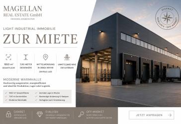 MAGELLAN REAL ESTATE: Moderne Lager- und Produktionshalle auf abgeschlossenem Gewerbegrundstück in Weyhe-Dreye zur langfristigen Anmietung - 5,00 S