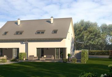 Modernes Doppelhaus im Generation 7 Stil - Flexibles Wohnen auf zwei Ebenen mit individuellem Eingang