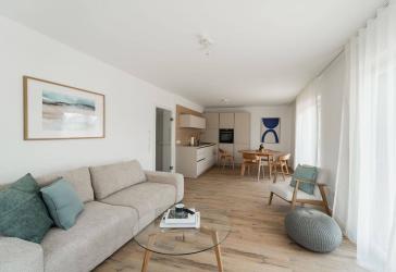 3 Zimmer Neubau - Wohnerlebnis - Balkon mit Bergblick