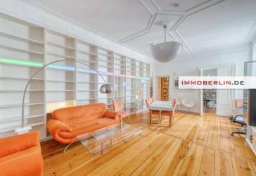 IMMOBERLIN.DE - Faszinierende familienfreundliche Stuck-Altbauwohnung in beliebter Lage
