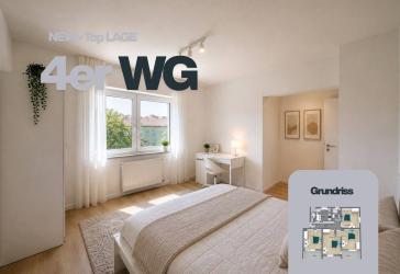 Erstbezug / Neugründung: Hochwertige 4-Zimmer-WG am Ulmer Eselsberg (Traminerweg)