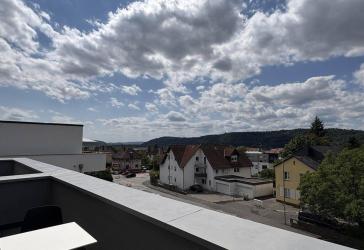 Erstbezug: Möbliertes, exklusives Penthouse 1-Zimmer-Apartment in hochwertigem Neubau