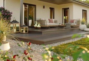 Im Winkel mit überdachter Terrasse -sehr gemütlich, Massivhaus von Town & Country, Eff 55 GEG