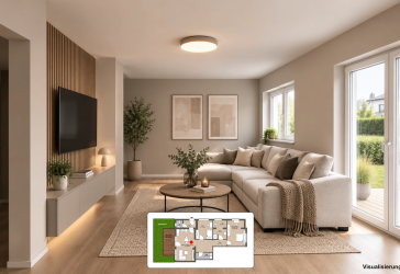 Kernsanierte 3-Zimmer-Wohnung mit Terrasse & Garten in Weyhe