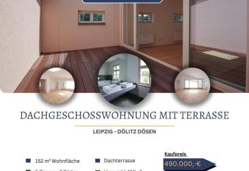 bezugsfrei Exklusive 5 Zimmer Dachgeschoss-Wohnung mit Dachterrasse