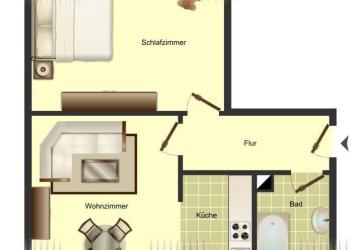 Charmante 2-Zimmer-Etagenwohnung in Unna