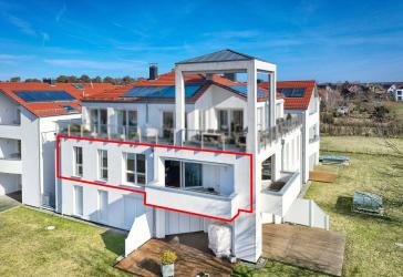 Küstenapartment in Kühlungsborn - 3-Zimmer mit West-Balkon, Kamin, Sauna, Aufzug & TG-Stellplatz