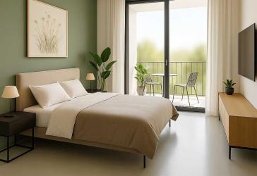 WE 65: Eberswalde: ERSTBEZUG im LUXUS Neubau: 1-Zi mit 21m² MIT BALKON ab 2028 BEZUGSBEREIT