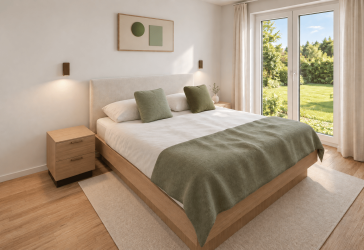 Hochwertige 3-Zimmer-Wohnung (KfW 40) mit Balkon & Gäste-WC im 1. OG in Bad Waldliesborn (Lippstadt)