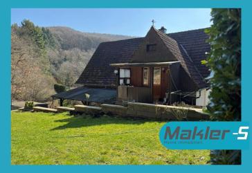 Waldrandidylle in Idar-Oberstein / OT Mittelbollenbach - EFH mit ELW, Wald- und Wiesengrundstück
