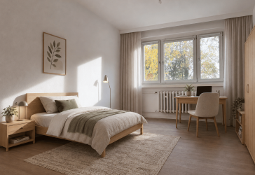 Ruhige STUDENTENWOHNUNG mit gratis Internetzugang