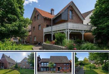 Charmantes 3-Häuser-Ensemble & Baugrundstück im Herzen von Südkirchen mit idyllischem Gartenparadies
