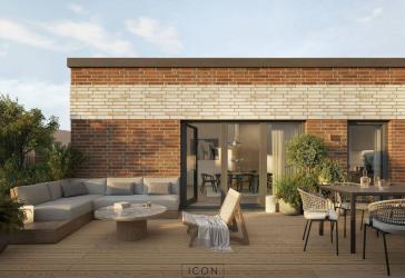 Endetagentraum mit 70qm Dachterrasse und Blick auf Schleusengraben